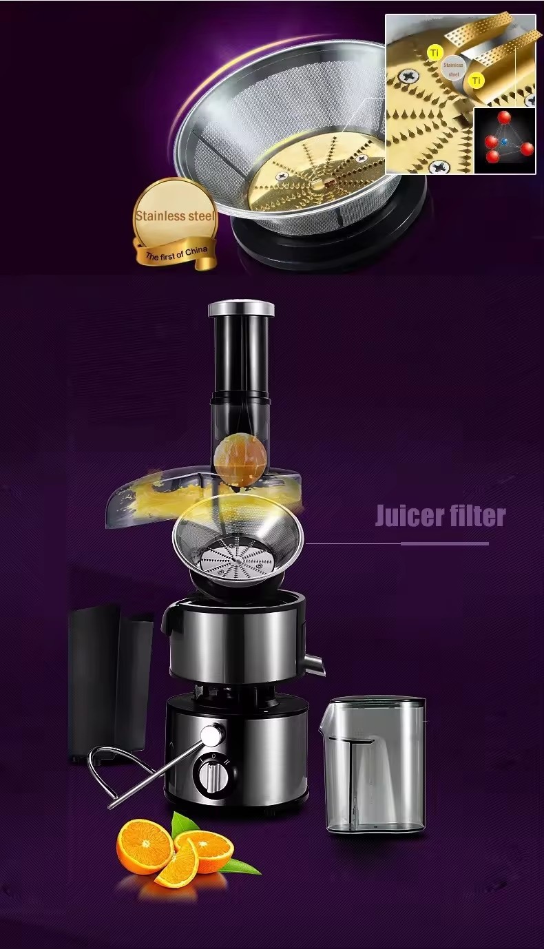 Juicer filter construction detail