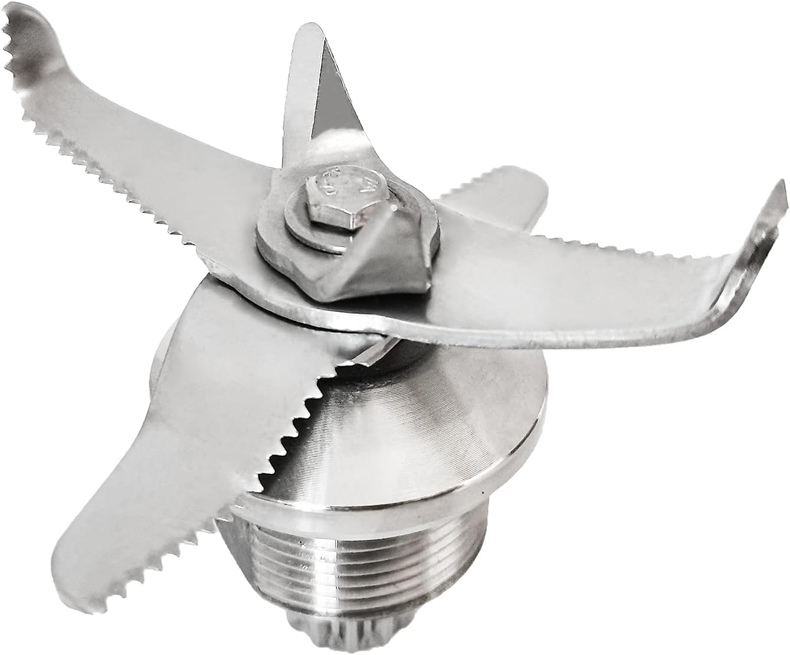 Multi-edge stainless steel blender blade assembly