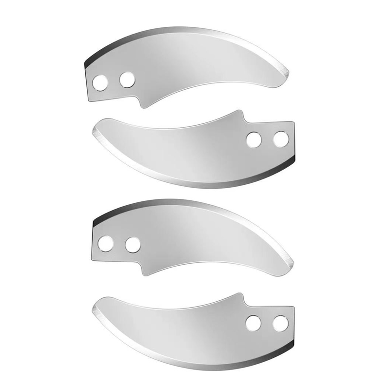 Stamped curved blade components