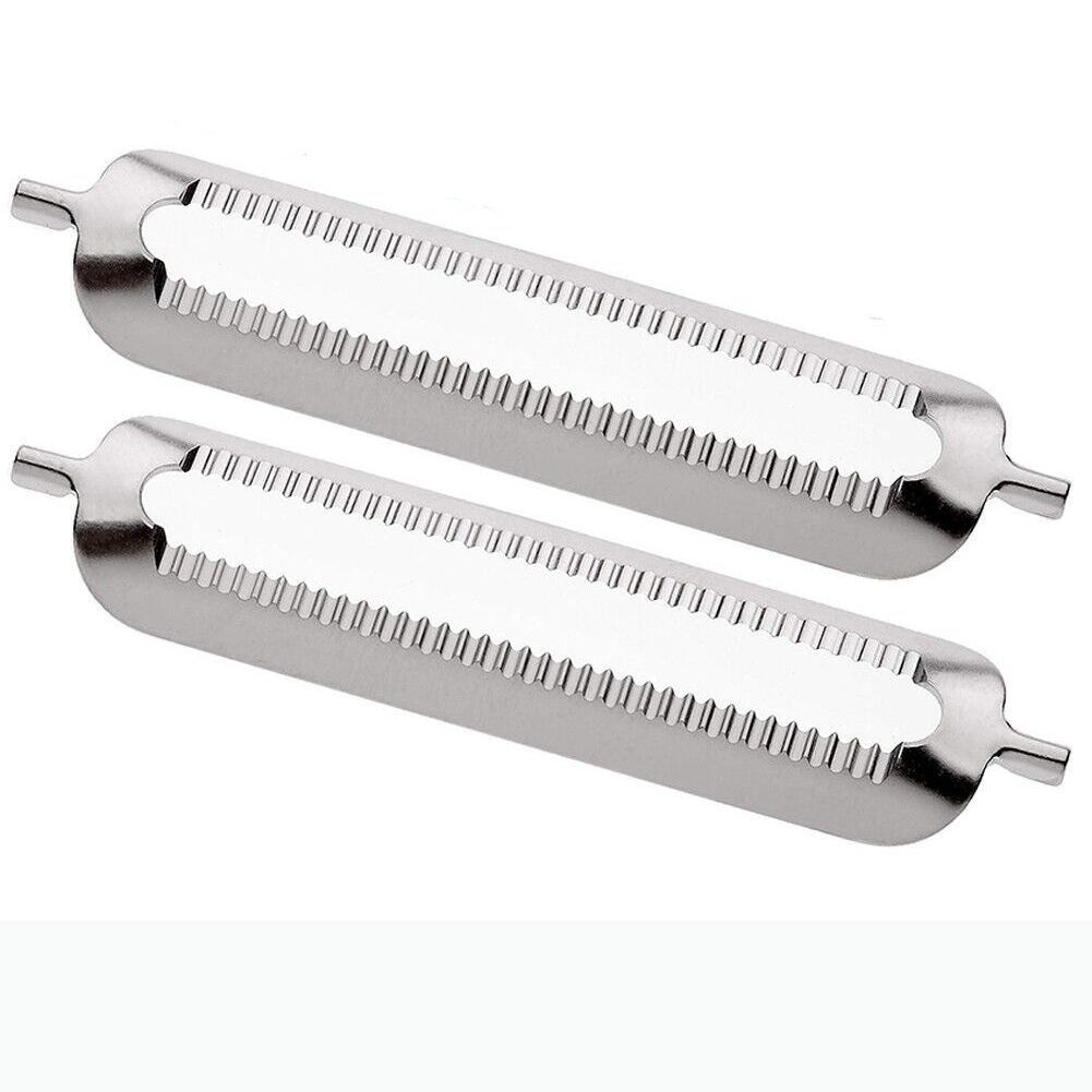 Roller-style stainless steel grater components