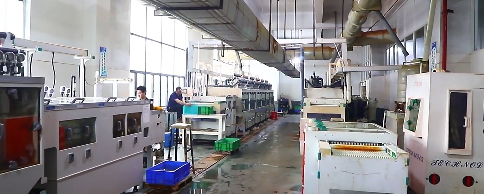 Chemical etching production line